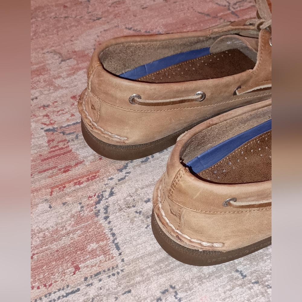 Sperry Brown Leather Lace Up Boat Shoes Men's Size 11.5 W - Picture 11 of 11